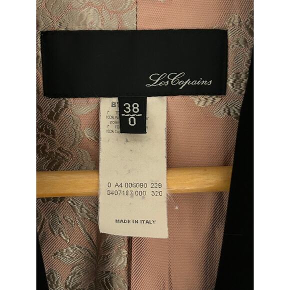 Les Copains Jacket, Size 38 Blazer , Black, Lined, Button Front, Pockets - Picture 4 of 11